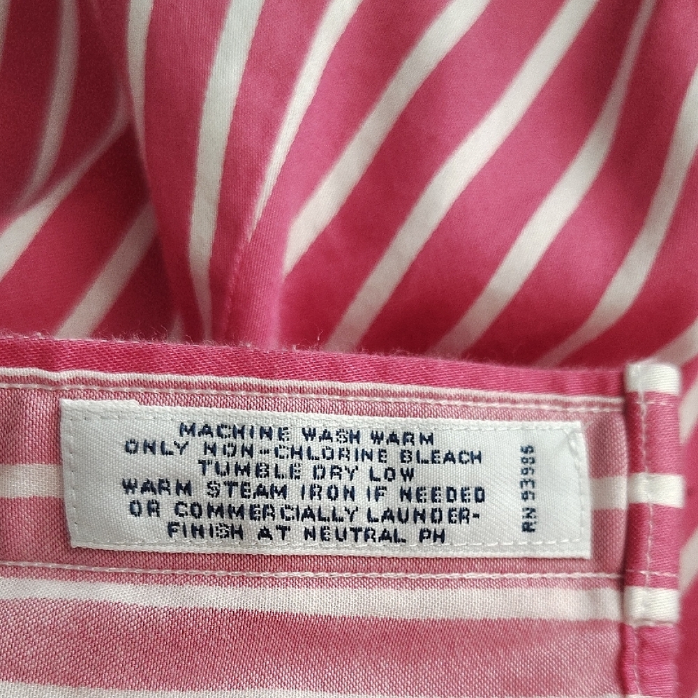 Brooks Brothers Pink and White Striped Button Down Shirt - Picture 8 of 9